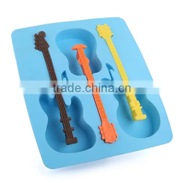 Guitar shape ice cube tray / silicon ice tray / silicone ice cube tray