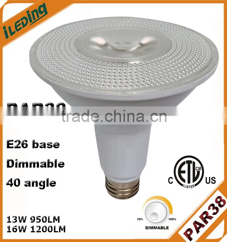 100 Watt Equivalent 1200LM Dimmable LED PAR38