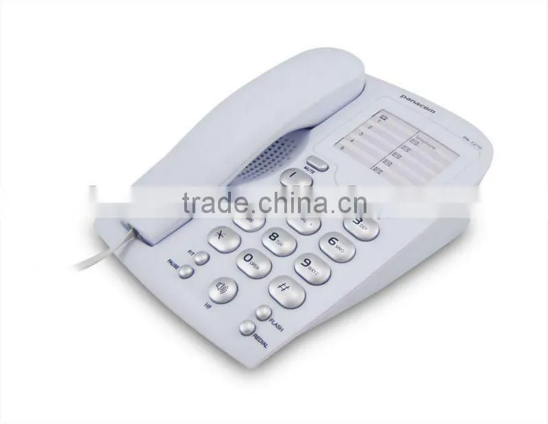 line powered analogue phone with memory function