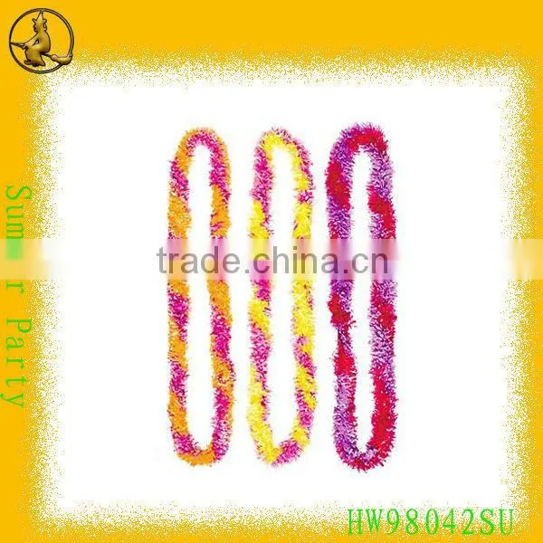 Polyester Hawaii Flower Lei/ Fashion Purple Hawaii Flower Necklaces