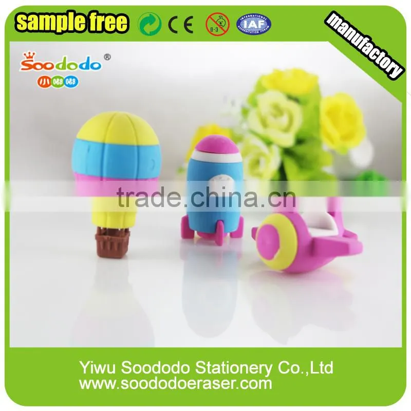 Cool Toy Cartoon Plane Shaped Erasers For Kids