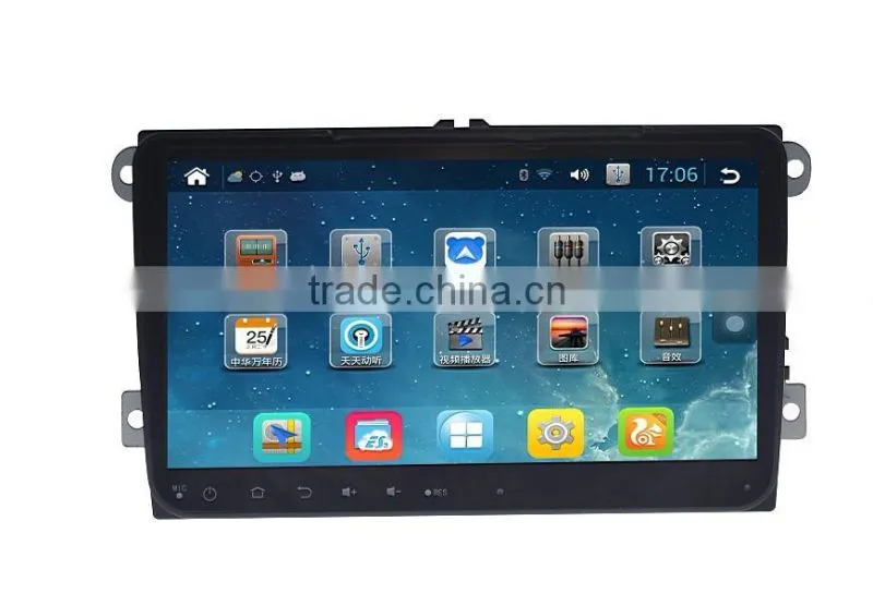 9"Quad-Core 1024*600 HD Screen Android Radio GPS for Volkswagen Car Audio Stereo GPS Quad-Core 1.6G WIFI 3G CANBUS
