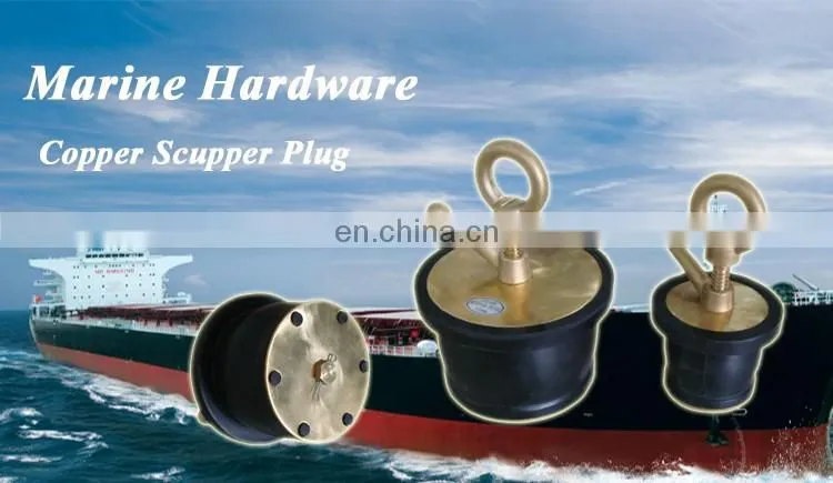 Marine hardware copper/brass scupper drain plug