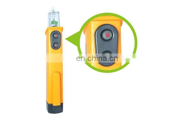 Non Contact AC Voltage Tester, Pen Voltage Detector 100~1000 Vac at 50/60Hz with Built-in flashlight and Vibrate hint