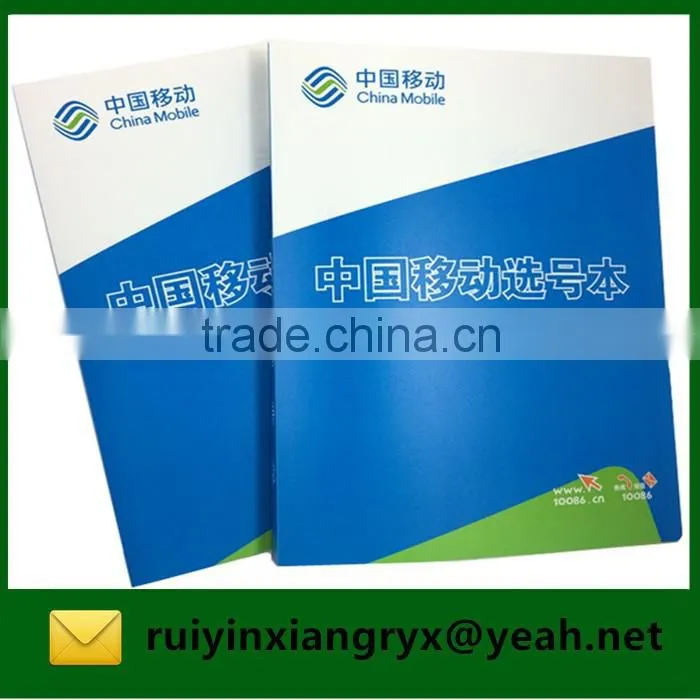 PP Expanding Wallet Type Custom Printing Clear Plastic Display Book