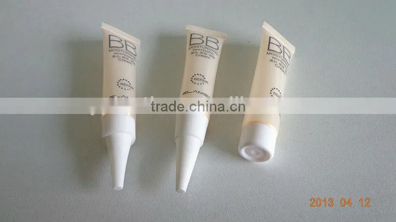 flexible plastic tube for cosmetic;transparent tube;plastic tube for sample packaging