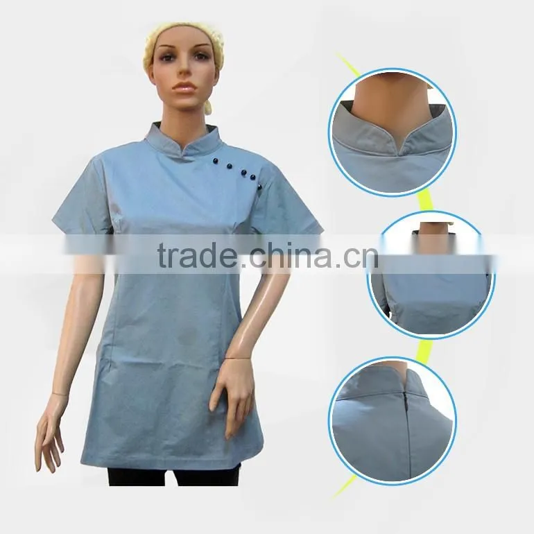 Large Annual Production Capacity New Style B10362 Beautician Uniform Beautician Tunic