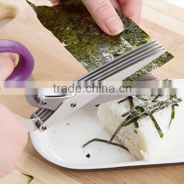 Durable use Best selling herb scissors 5 blades herb scissors kitchen scissors Kitchen Shears