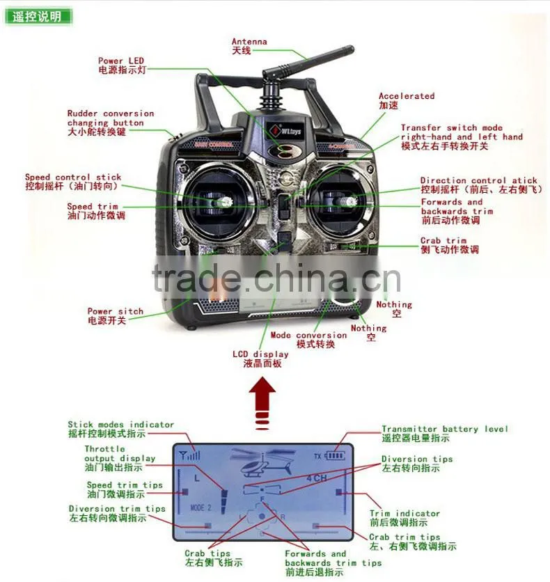 2013 WL toys V912 4 channel single-blade rc helicopter helicopter rc