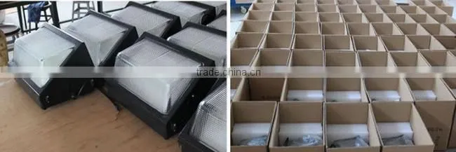 5 years warranty photocell 30w 60w 80w 100w 120w etl dlc led wall pack light