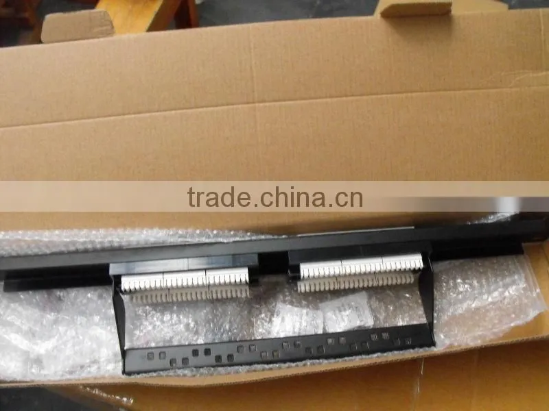 With Back Bar 12 ports UTP cat5E patch panel