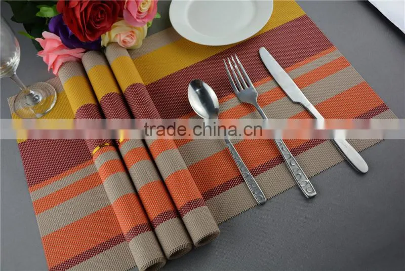 Manufacturers selling fashion color heat insulation pad high-grade table mat PVC coasters Placemat commodity
