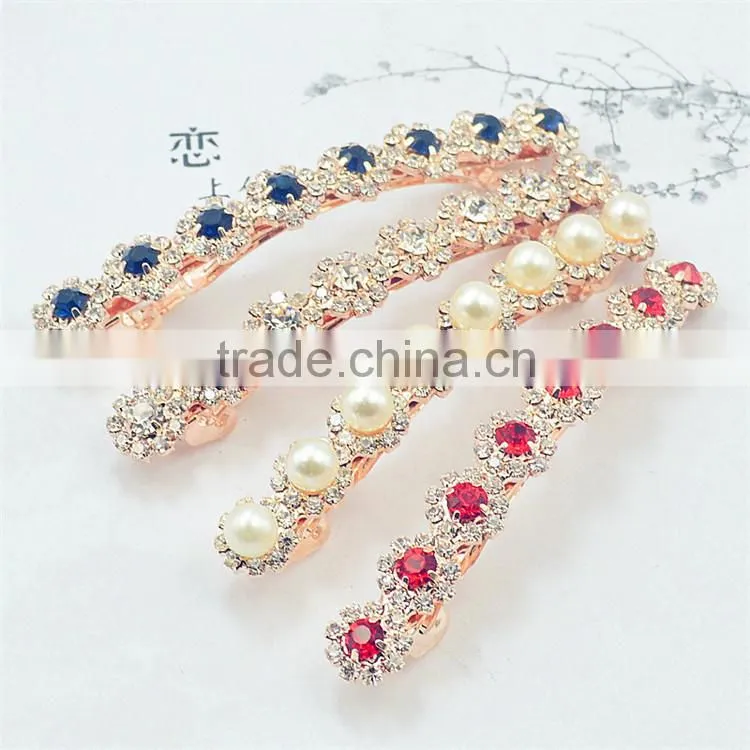 Colorful Crystals Mini Hair Claw Clamp Hair Clip for Women and Girls