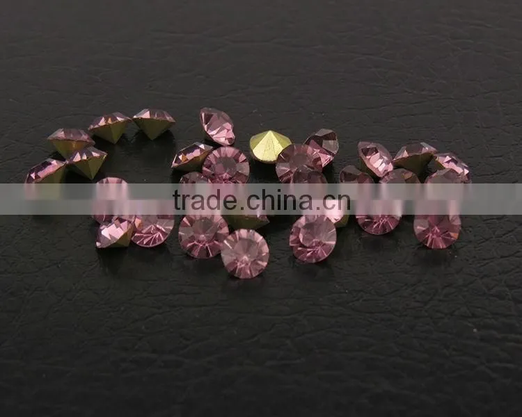 Rhinestones pointed back, glass chaton , MC crystal stone beads for jewelry making