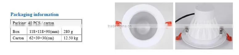 2014 new Heat-conductive plasticLED Downlights 11W, Nichia LED,