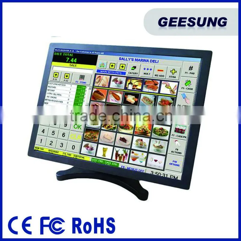 19 inch LCD touch screen monitor -1366*900 resolution & VGA