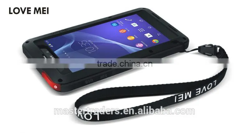 Original Love Mei Waterproof and shockproof Aluminum Case for Sony Z2 MT-2269