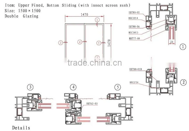 pvc profile for windows and doors