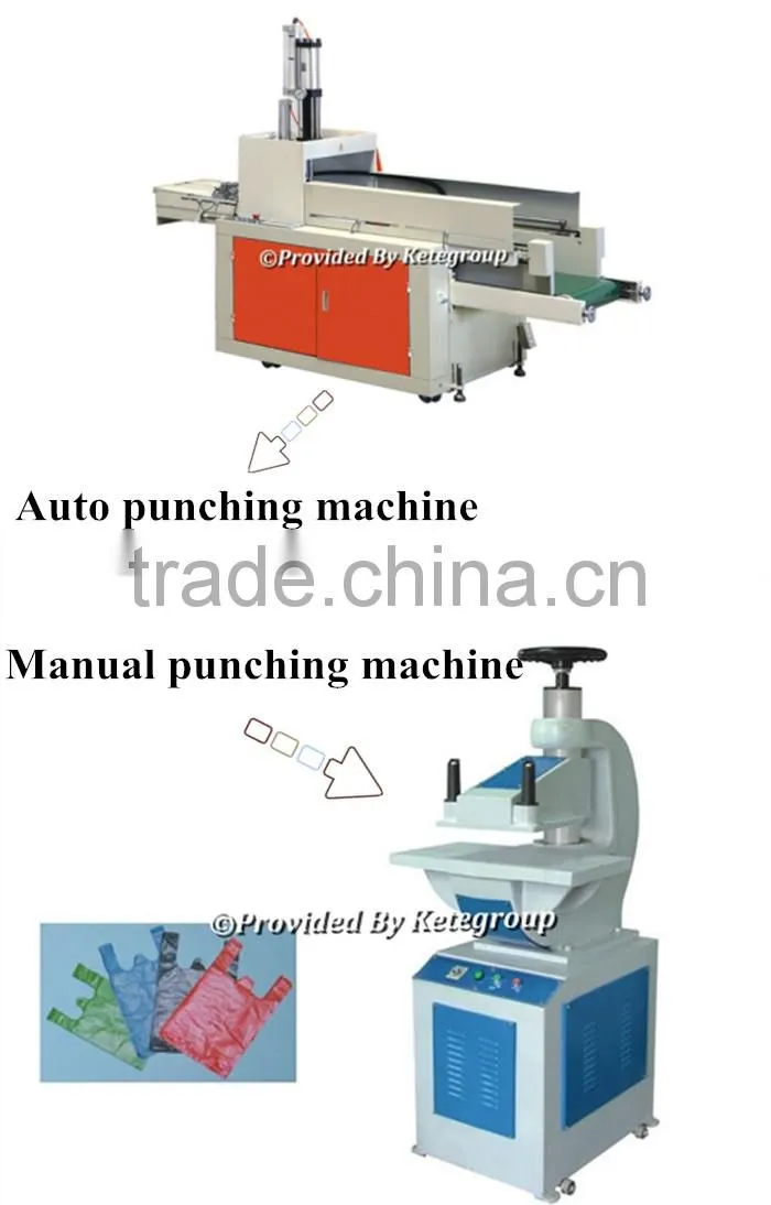 High quality automatic t-shirt bag on roll making machine