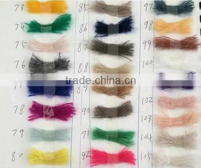 wool/acryic section dyed mohair fancy yarn for Hand Knititng Scraves