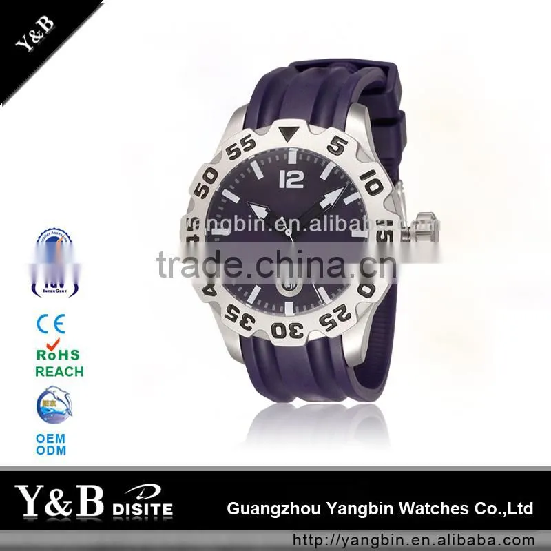 2015 high quality silicone unisex watch stainless steel factory watches