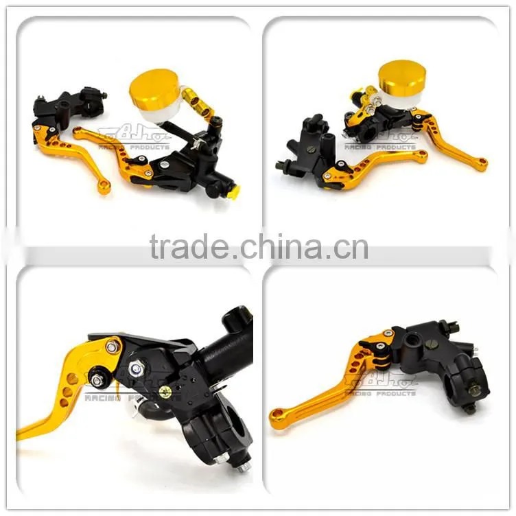 BJ-LS-006 CNC Billet Brake Clutch Master Cylinder Reservoir Lever Universal