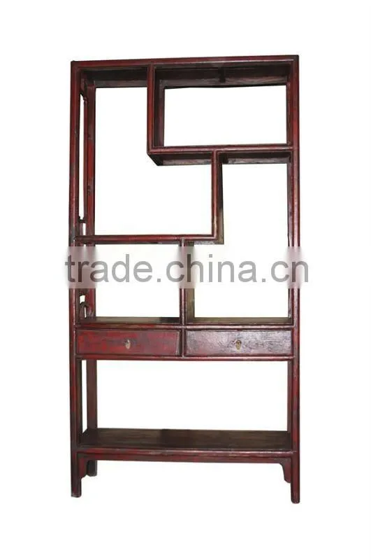 Chinese antique round bookshelf
