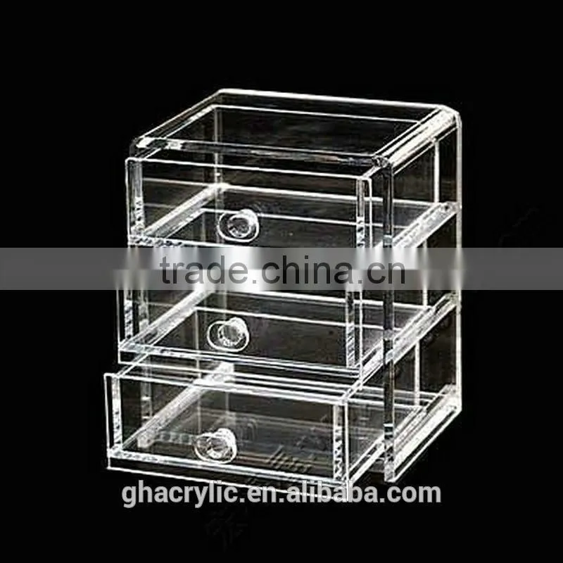 Multi drawers design clear acrylic storage box,acrylic storage box