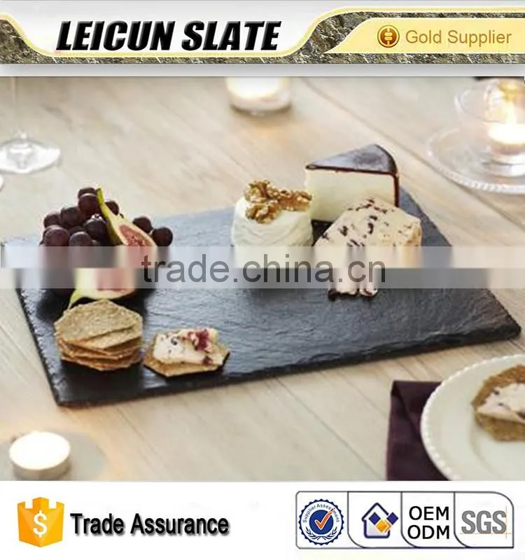 Big black slate sushi plate from chinese slate supplier