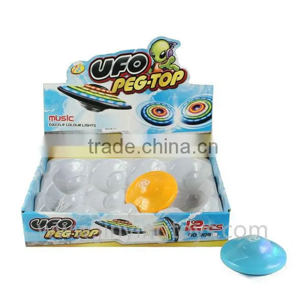 2015 promotional gift light up spinning top for kids