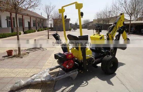 The China largest manufacturer for small backhoe with wheel