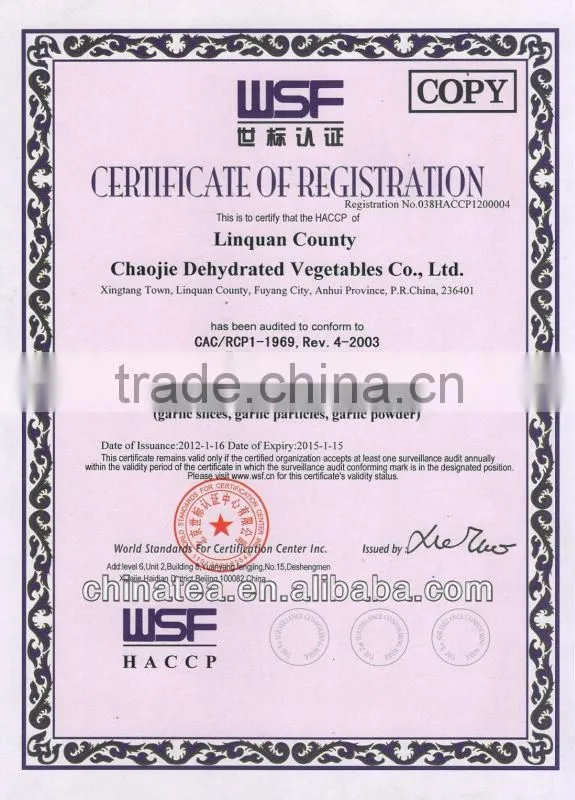 good-quality Chinese garlic granules