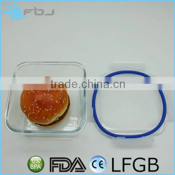 Square Microwaveable Borosilicate Glass Container Set