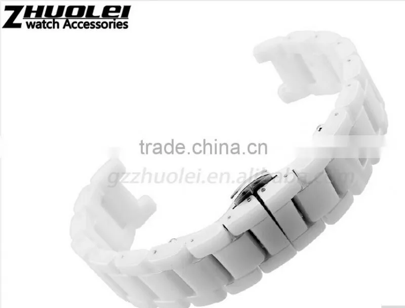 18*10/20*11/16*10/16*8mm high quality ceramic Watch bracelet with stainless steel buckle Wholesale 3PCS