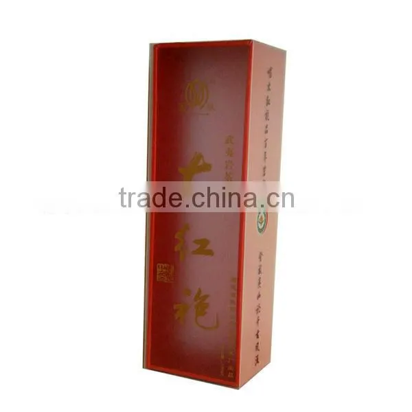 tea paper packing boxes with clear plastic cover