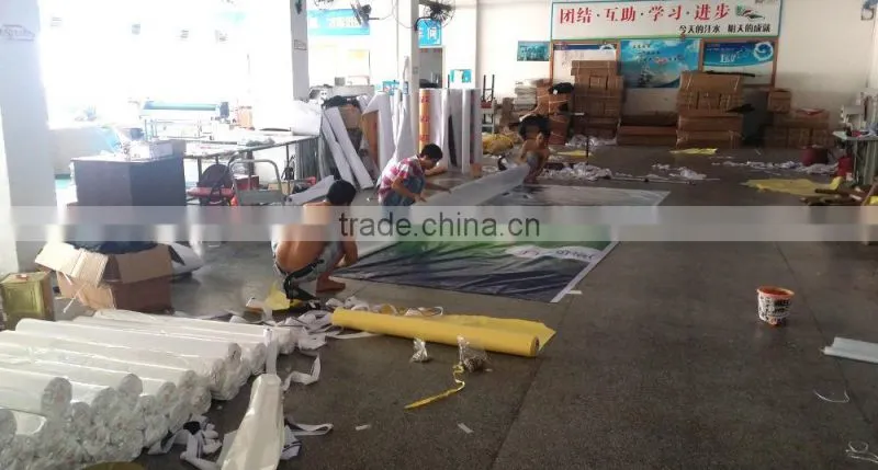 Factory custom promotion advertisement banner stand connected banner display