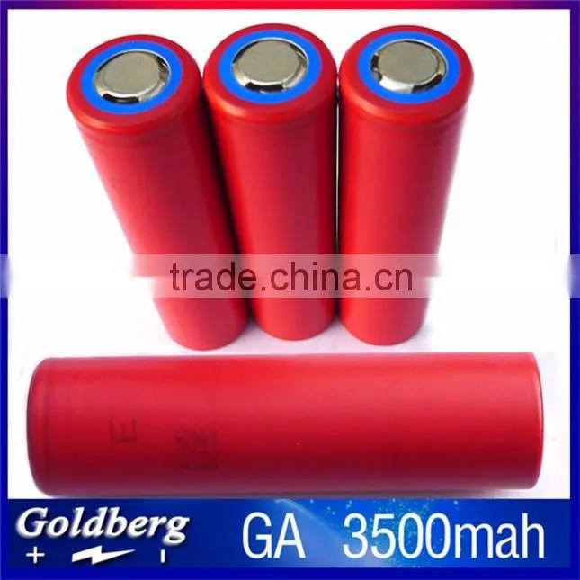 2016 Lipo battery High discharge current Sanyo NCR18650GA 10A 3500mAh Sanyo GA