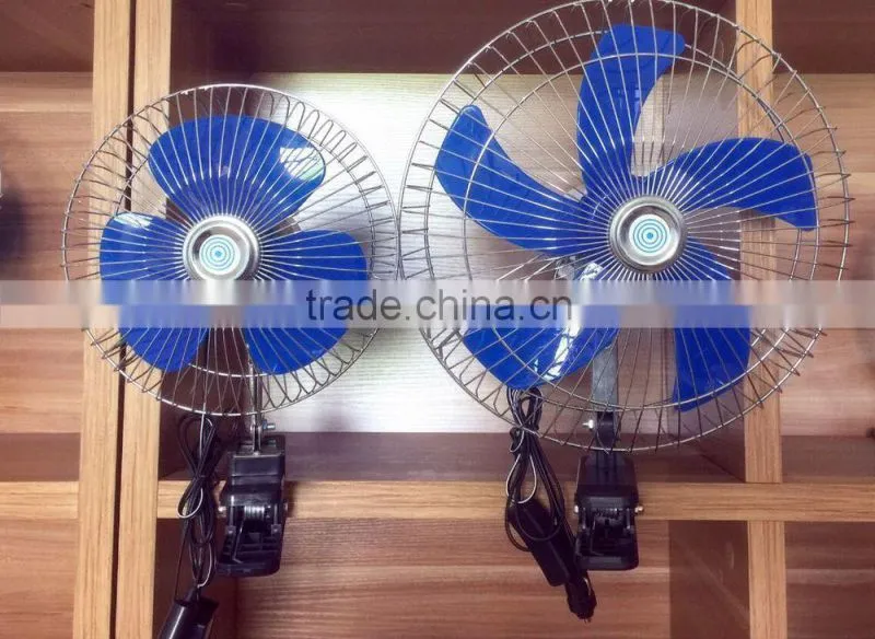12 inch or big size carfan 12v dc fan osicliiating car fan