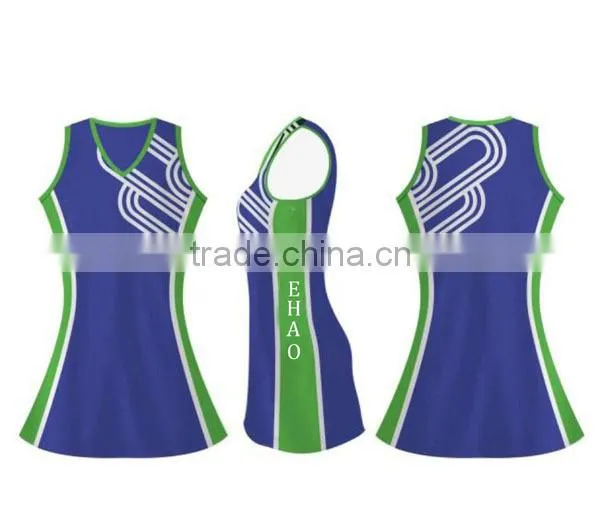 2015 Hot Custom sublimated netball A line dress