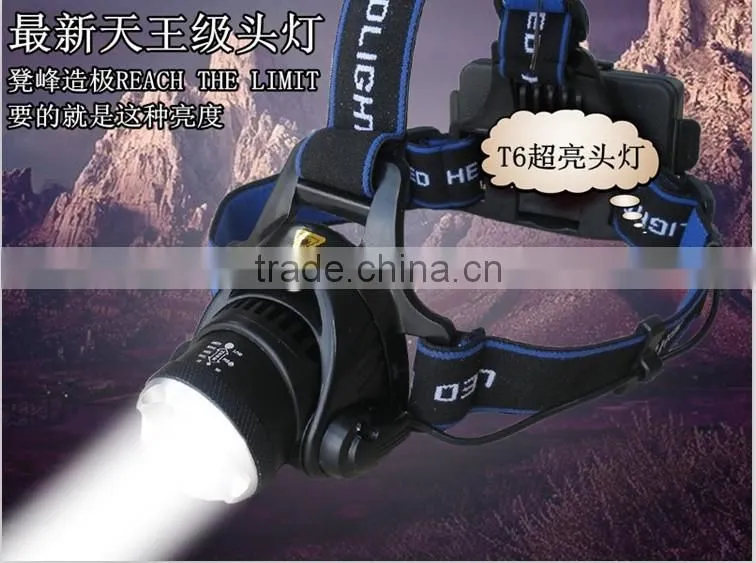 XML-T6 Zoomalbe led headlamp aluminum LED headlamp