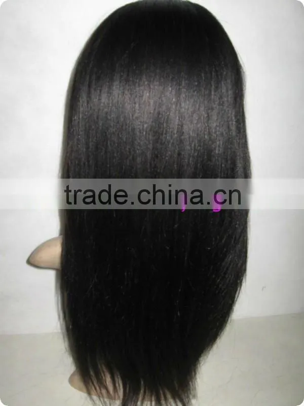 indian remy soft yaki half lace wigs