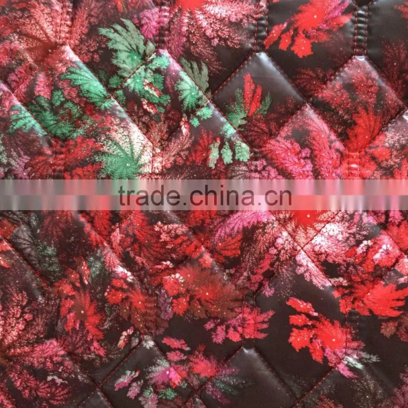 quilting fabric, taffeta printed quilting fabric,quilted winter coat fabric