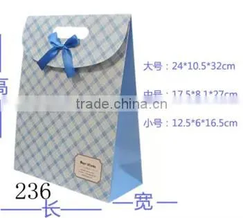 Fashionable and Customized foldable paper gift bag