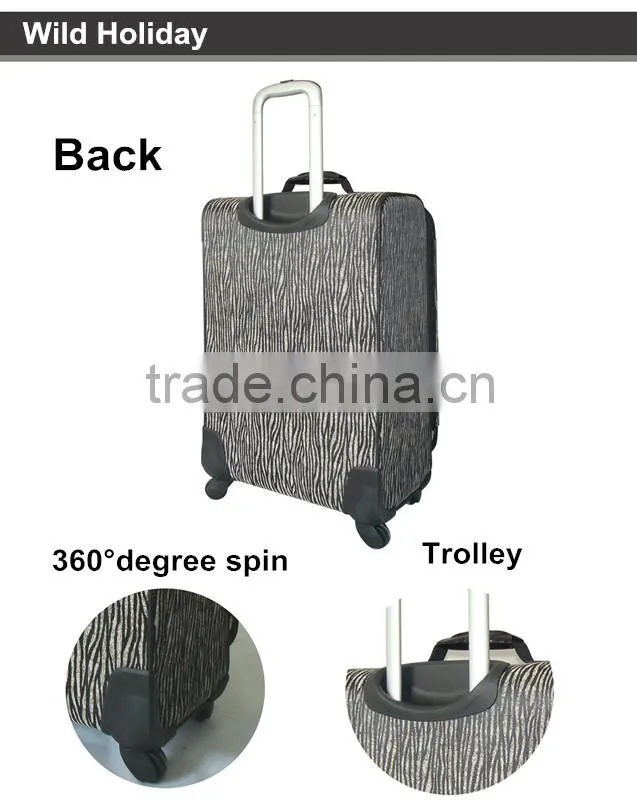 2014 New Design Jacquard Weave Travel Luggage