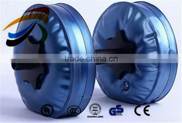 Water plastic dumbbell Weight lifting Adjustable dumbbell crossfit equipment dumbbell set