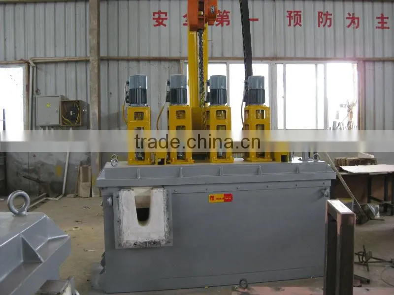 4 rotors in-line molten aluminum degasser