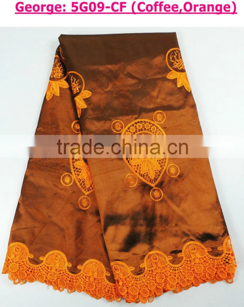 hot sale new fashion raw silk george for garment new design