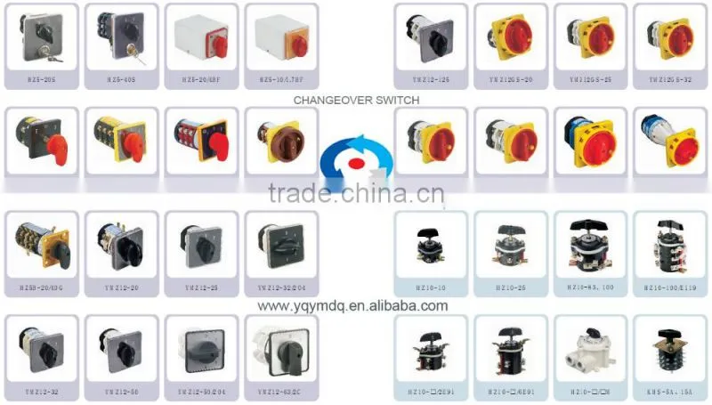 Changeover rotary cam universal switch HZ5B-10/4 M08 four poles electrical low current 10A control machine