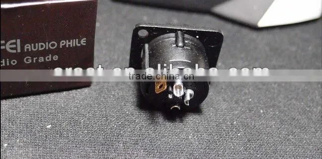 GaoFei GF-XS02&03 Hi-End Rhodium Plated XLR Socket Connector 1 pair