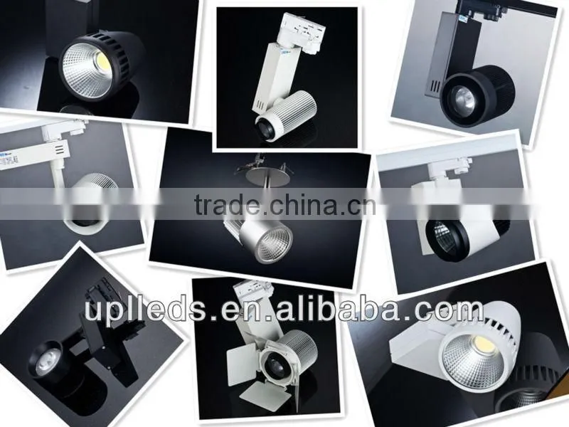 LED shop windows lighting black rotatable 35w led track light for display windows used